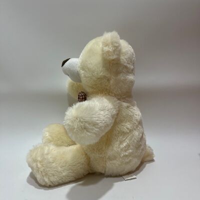 Orso di peluche interattivo che canta e batte le mani, orsacchiotto classico con papillon a quadri, animale di peluche