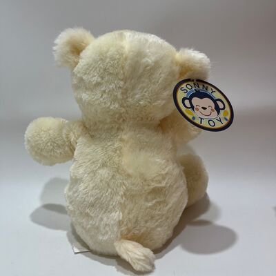Orso di peluche interattivo che canta e batte le mani, orsacchiotto classico con papillon a quadri, animale di peluche