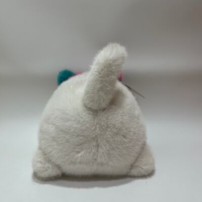 Blinking Purring Pluffy Cat Plush Toy Cute Meowing Interattivo Gattino Rosa Teal Long Hair Stress Relief Companion