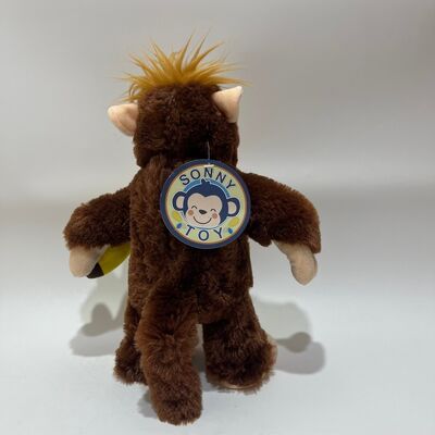 Peluche interattivo di scimmia che ruba banane, bambola gorilla con reazione emotiva, regalo divertente e originale