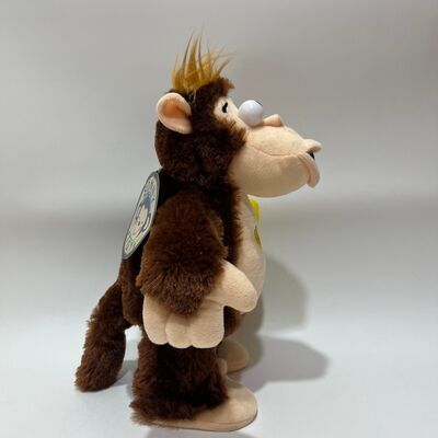 Peluche interattivo di scimmia che ruba banane, bambola gorilla con reazione emotiva, regalo divertente e originale