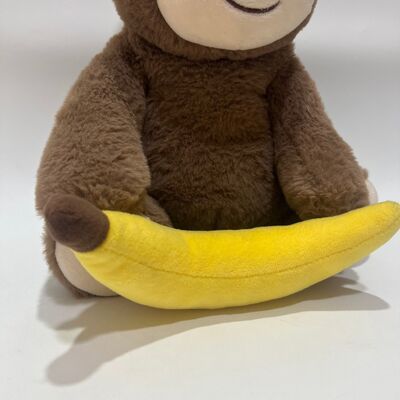 Interattivo Peek-a-Boo Scimmia giocattolo di peluche con funzione di registrazione e canto Banana Tenendo Nasconditi e cerca animale ripieno