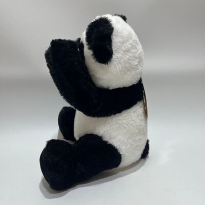 Peluche Panda Peek-a-Boo interattivo con funzione di ripetizione e musica Simpatico giocattolo a nascondino sdraiato