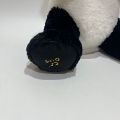 Peluche Panda Peek-a-Boo interattivo con funzione di ripetizione e musica Simpatico giocattolo a nascondino sdraiato