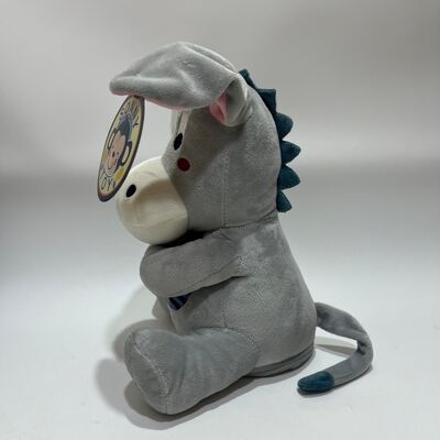 Interattivo Peek-a-Boo Asino giocattolo di peluche con voce e funzione musicale