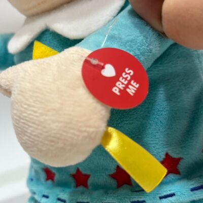 Singing Christmas Angel Plush Doll with Red Light Musical Interactive Holiday Toy