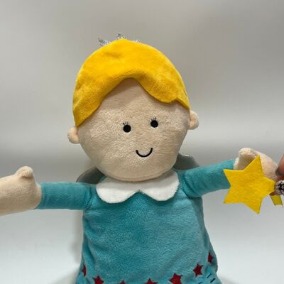 Singing Christmas Angel Plush Doll with Red Light Musical Interactive Holiday Toy