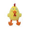 peluche gialla Toy Particles Filled del pollo del cuscino del cuscino della peluche di 8.66in 22cm