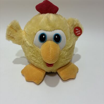 Buffo pollo che balla in cerchio giocattolo di peluche con musica